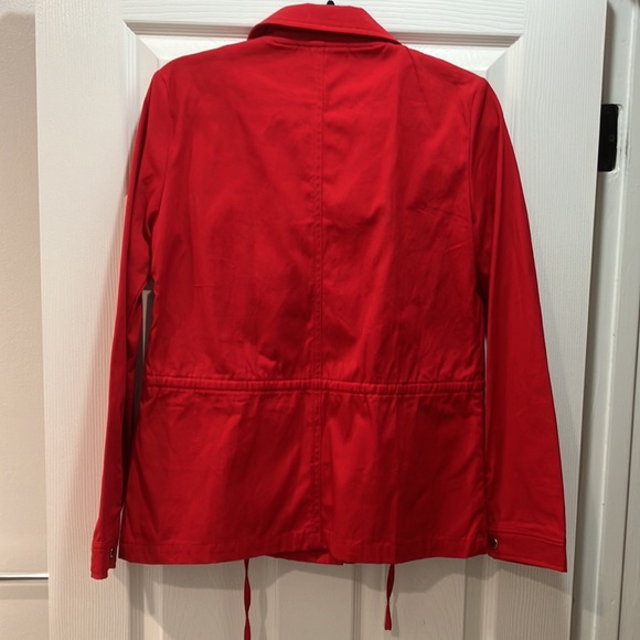 Red cinch-waist cargo jacket brand new - Picture 2 of 5